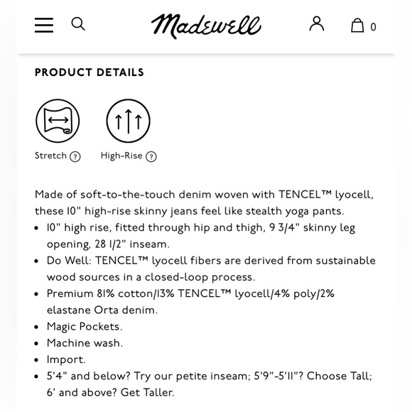 MADEWELL 10” Skinny High-Rise Jeans 🖤 - Picture 3 of 9